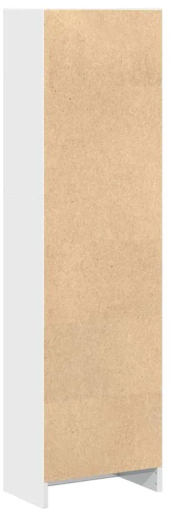 Estante 40x24x143 cm derivados de madeira branco brilhante