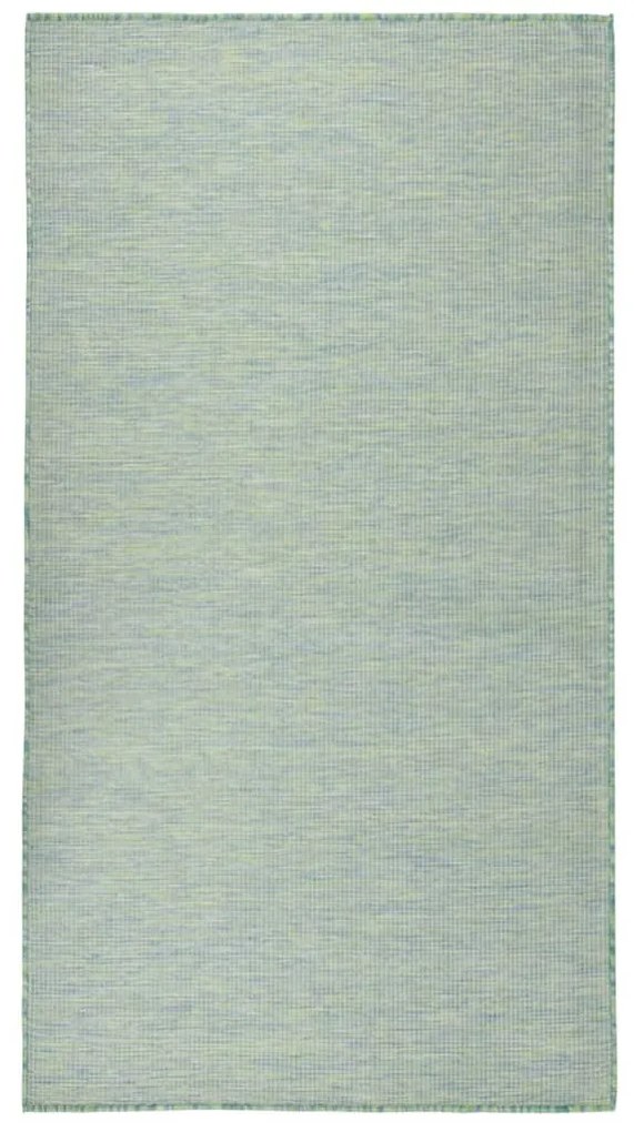 vidaXL Tapete de tecido plano para exterior 80x150 cm turquesa