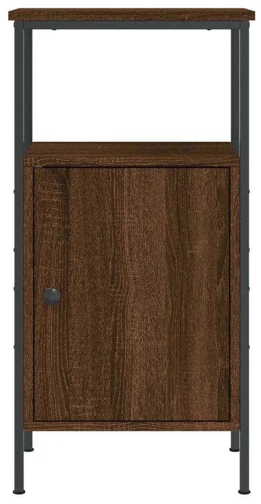 Mesas cabeceira 2pcs 41x31x80cm deriv.madeira carvalho castanho