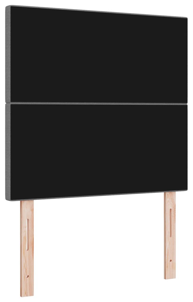 Cabeceira vidaXL Design Simples Cinza Claro 90 cm Tecido de Corduroy