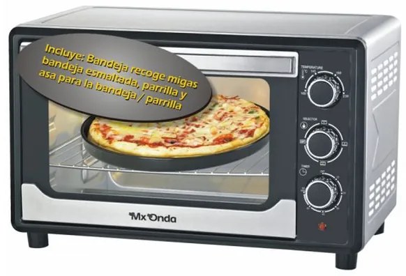 Mini Forno Elétrico Mx Onda 1600W 30 L Aço