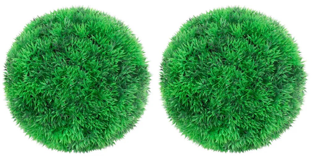 vidaXL Bolas de buxos artificiais 2 pcs 22 cm