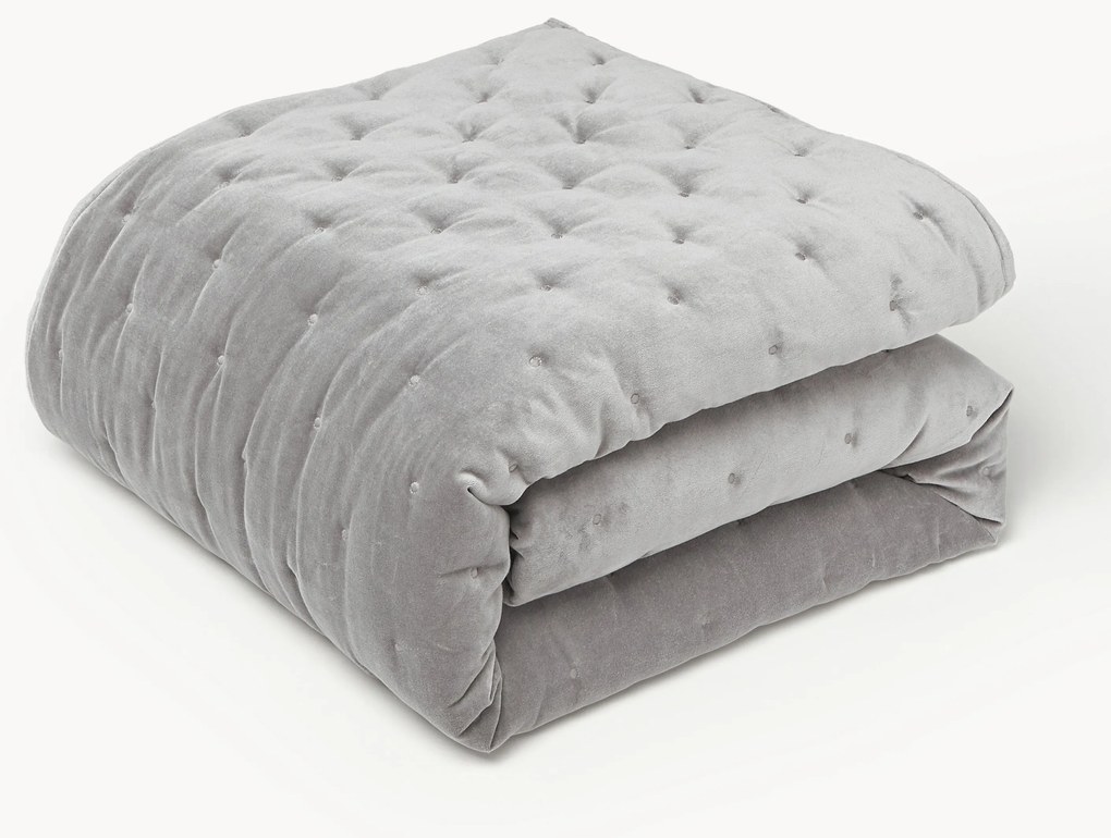 Quilted Velvet Bedspread Cheryl