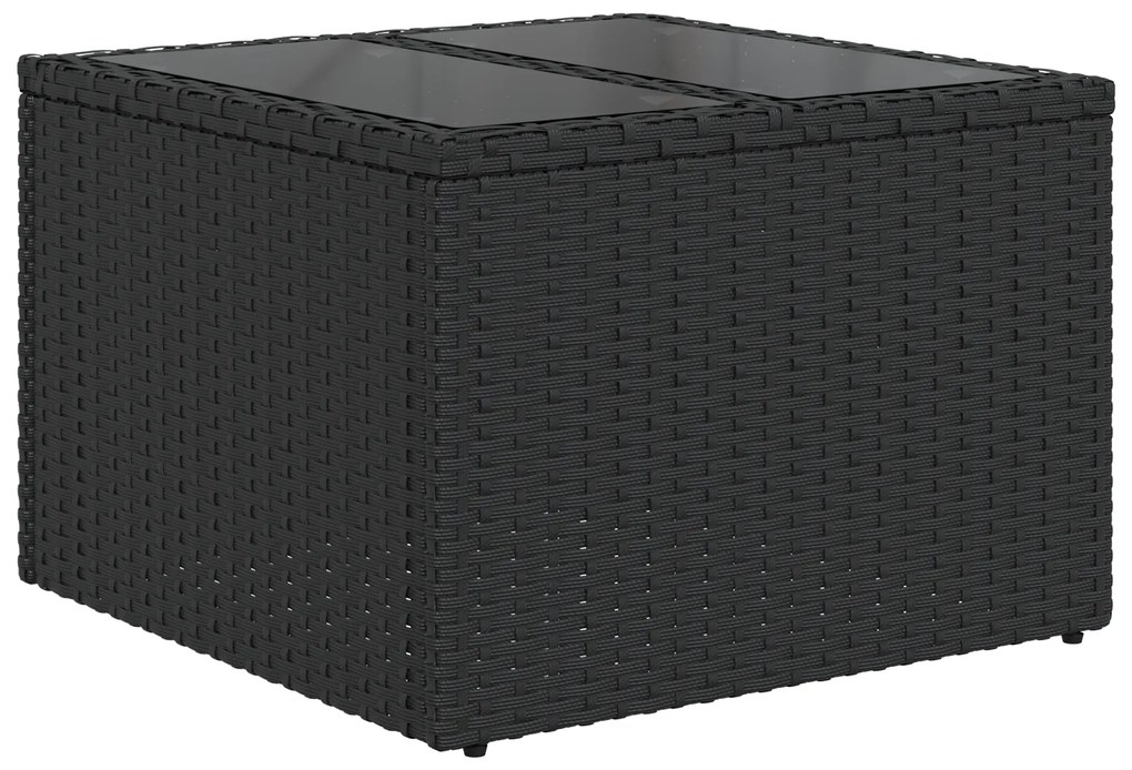 Conjunto de Sofá de Jardim vidaXL com Almofadas Beje Polirattan, Sofá