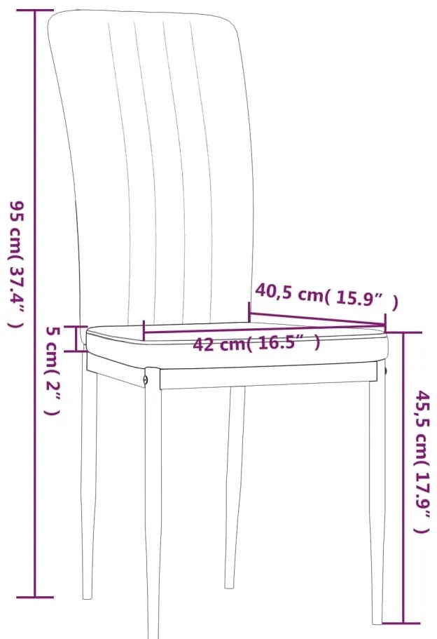 Cadeiras de jantar 2 pcs veludo cinzento-escuro