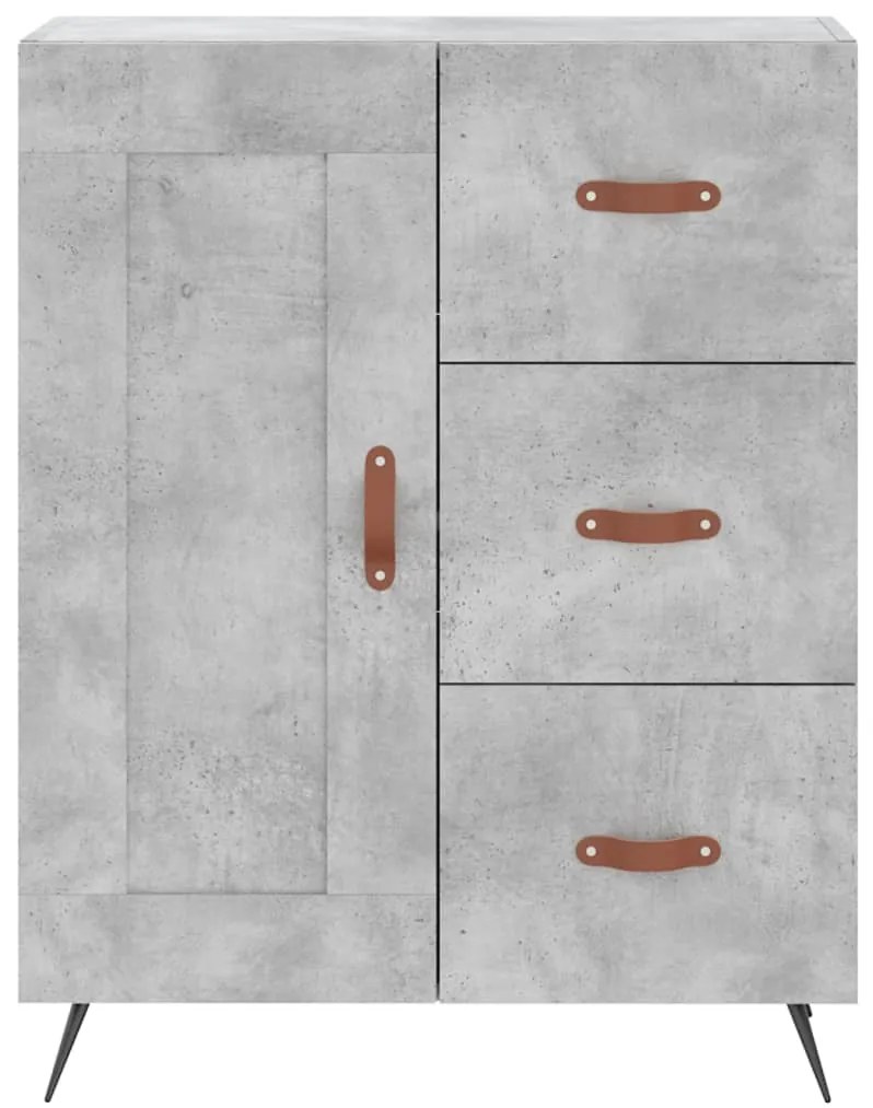 Armário alto 69,5x34x180 cm derivados de madeira cinza cimento
