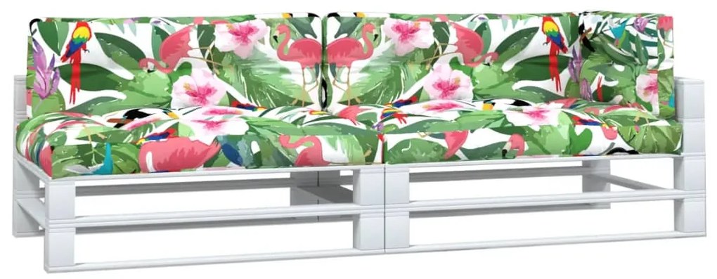 Almofadões p/ paletes 2 pcs tecido multicolor