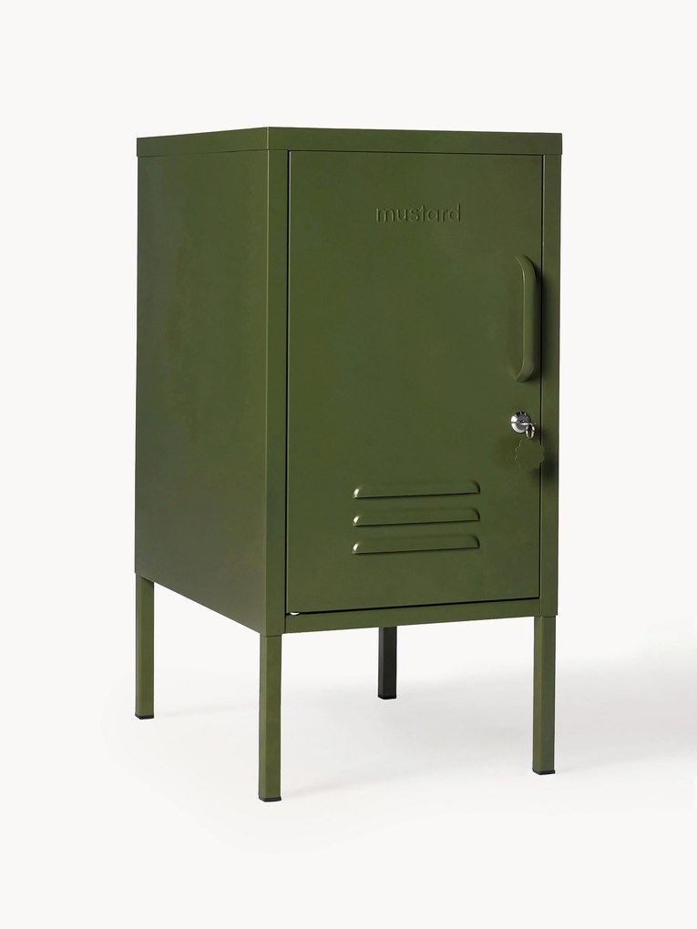 Mesa de cabeceira em metal com dobradiças à esquerda ou à direita The Shorty