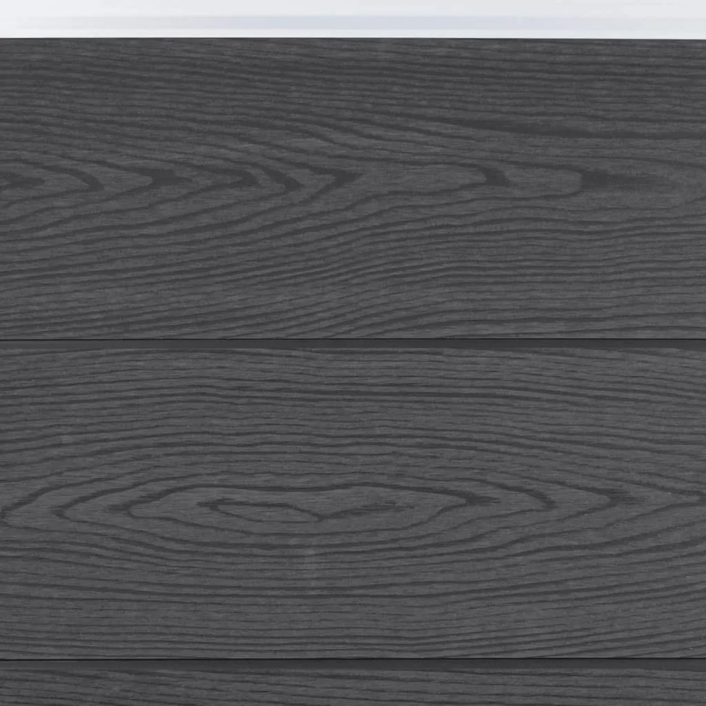 Conjunto de painéis de vedação 699x186 cm WPC cinzento