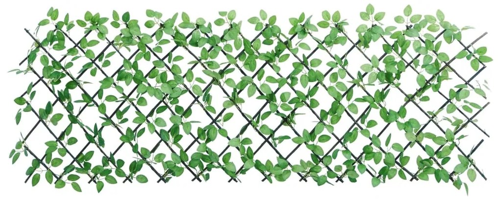  Treliça de hera artificial extensível 5 pcs 180x65 cm verde