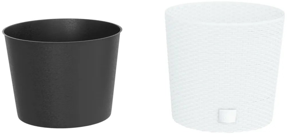 Vaso com interior removível 15 / 15,3 L vime PP branco