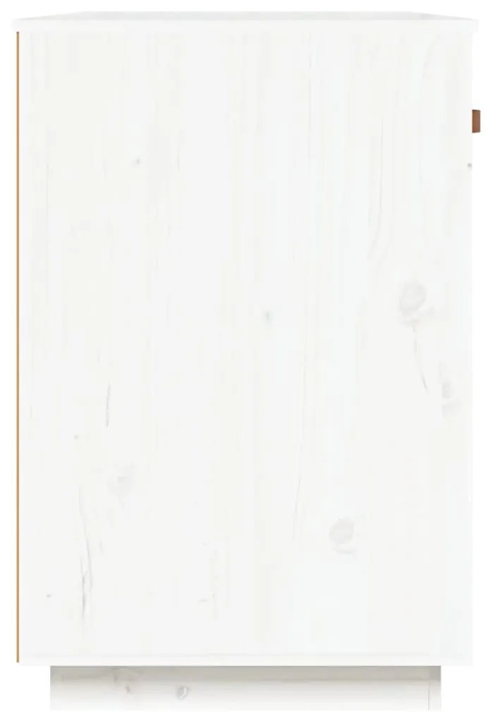 Secretária 95x50x75 cm madeira de pinho maciça branco