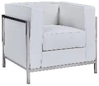 Poltrona LOBBY – 78x70x68 cm – Estrutura em Aço Inoxidável e Estofado