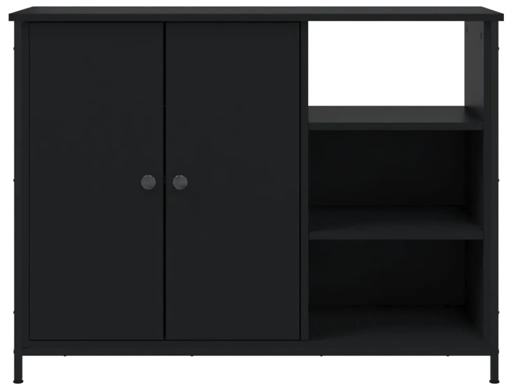 Aparador 100x33x75 cm derivados de madeira preto