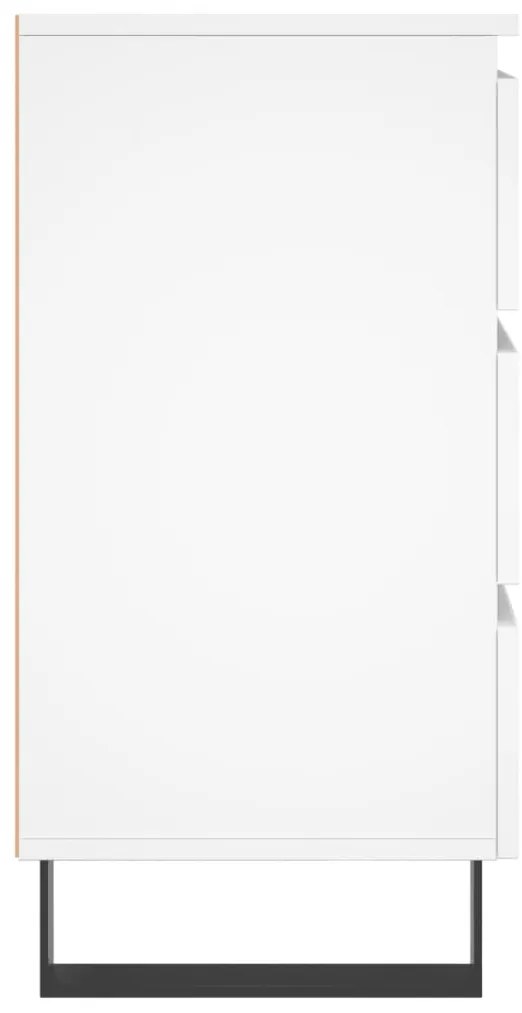 Mesas de cabeceira 2 pcs derivados de madeira branco