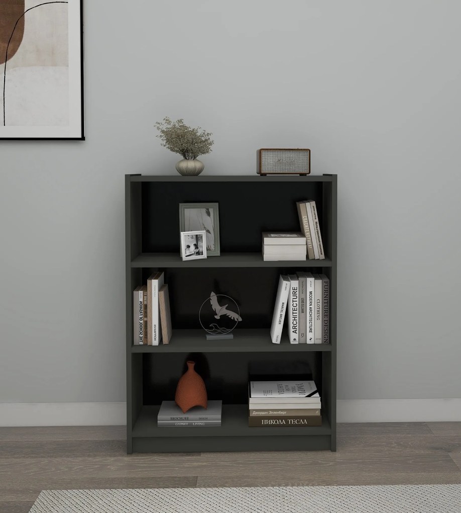 Estante Holiday – Cinzento Escuro – 80 cm x 106 cm x 28 cm