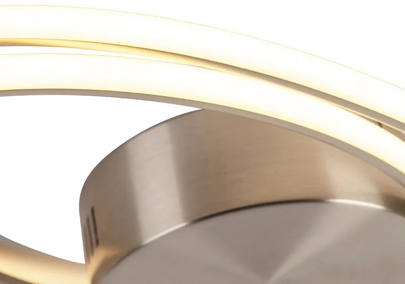 Candeeiro de teto design aço com LED regulável em 3 níveis - Rowan Moderno,Design
