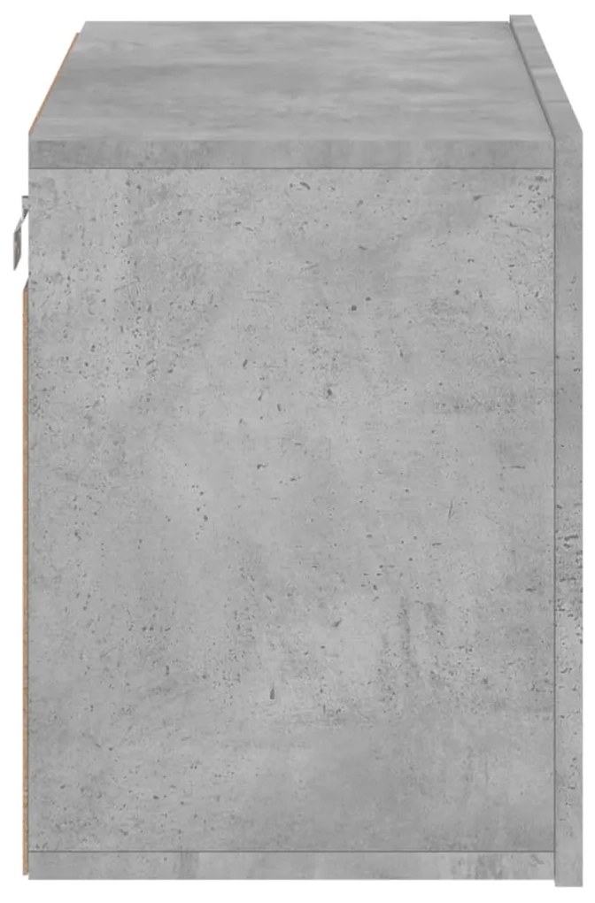 Móvel de parede para TV 60x30x41 cm cinzento cimento