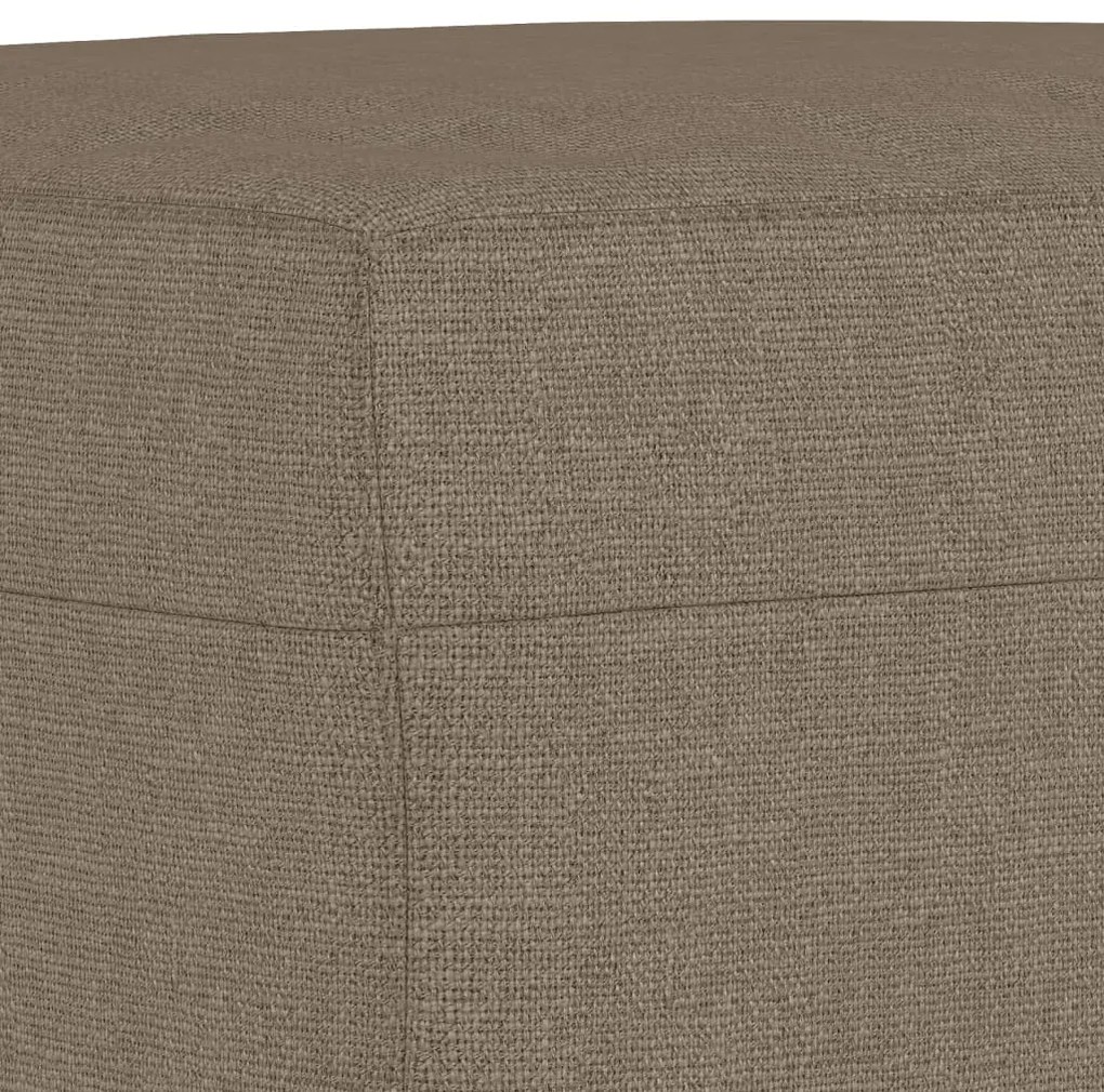Banco 70x35x41 cm tecido cinza-acastanhado