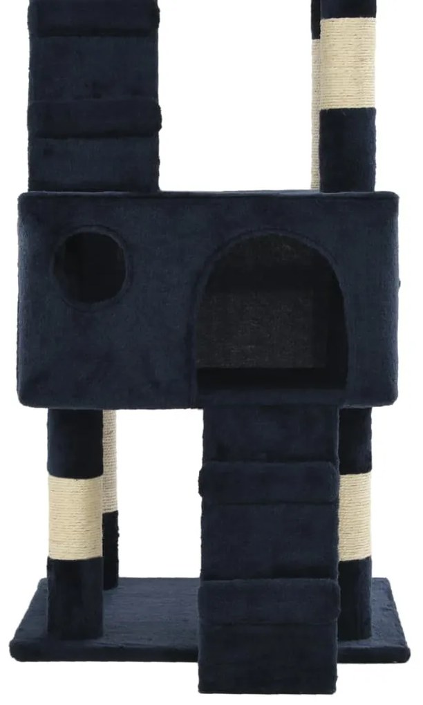 Árvore para gatos c/ postes arranhadores sisal 170 cm azul