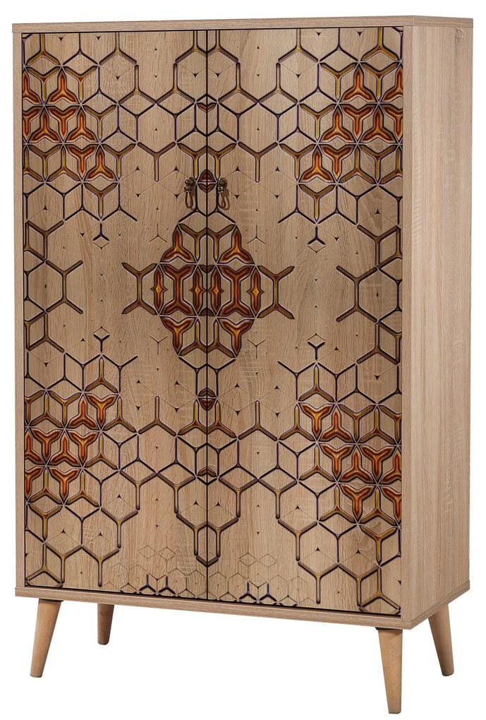 Armário Multiusos Multibox – Carvalho Sonoma – 80x127x36 cm