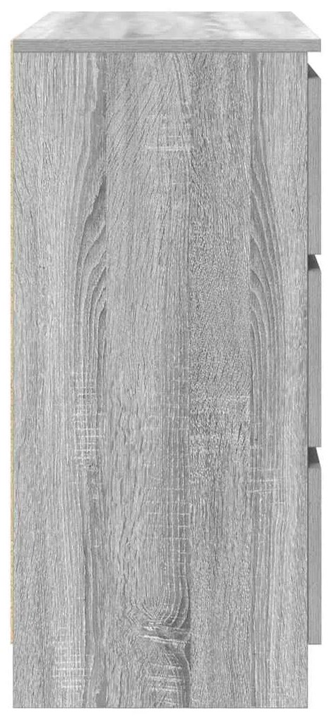 Aparador 80x35x76 cm derivados de madeira cinzento sonoma