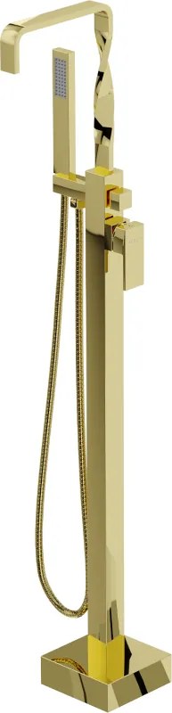 Mexen Avila torneira de banheira independente, dourada - 75833-50