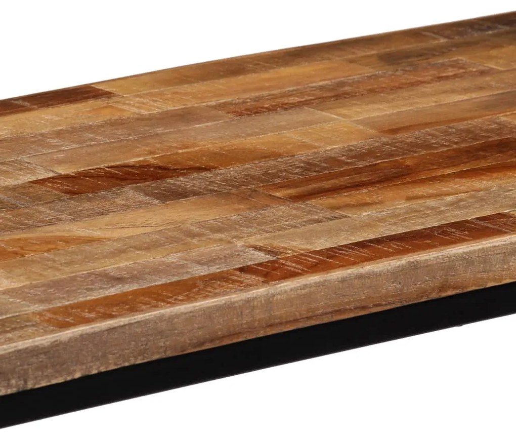Mesa consola em teca reciclada maciça 90x30x76 cm