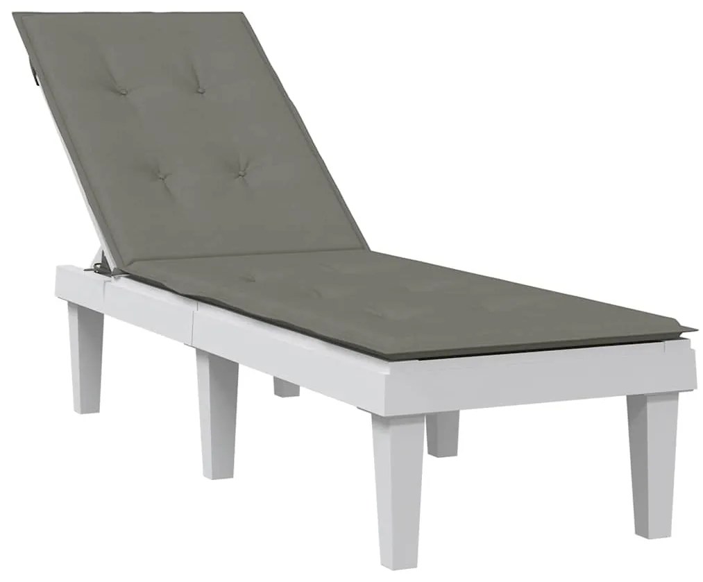vidaXL Almofadão para cadeira terraço (75+105) x 50 x 4cm mesclado tecido