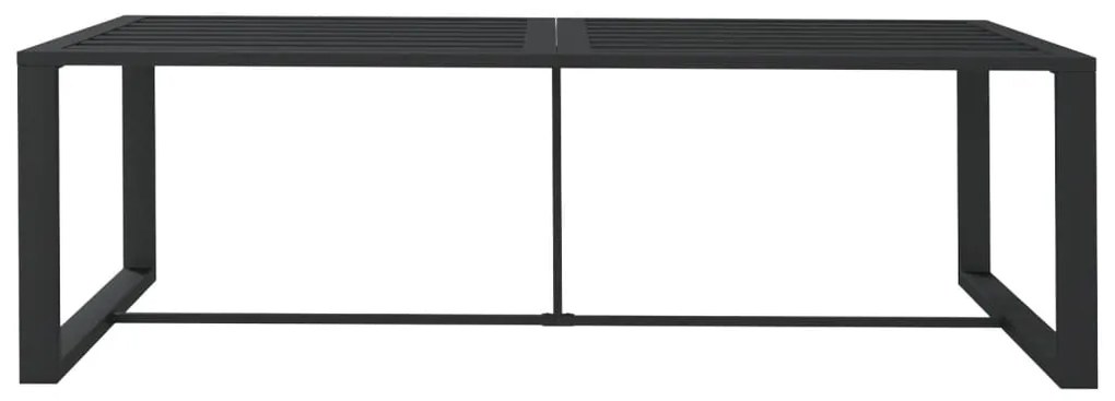 Mesa de jantar de exterior 120x60x66 cm alumínio antracite
