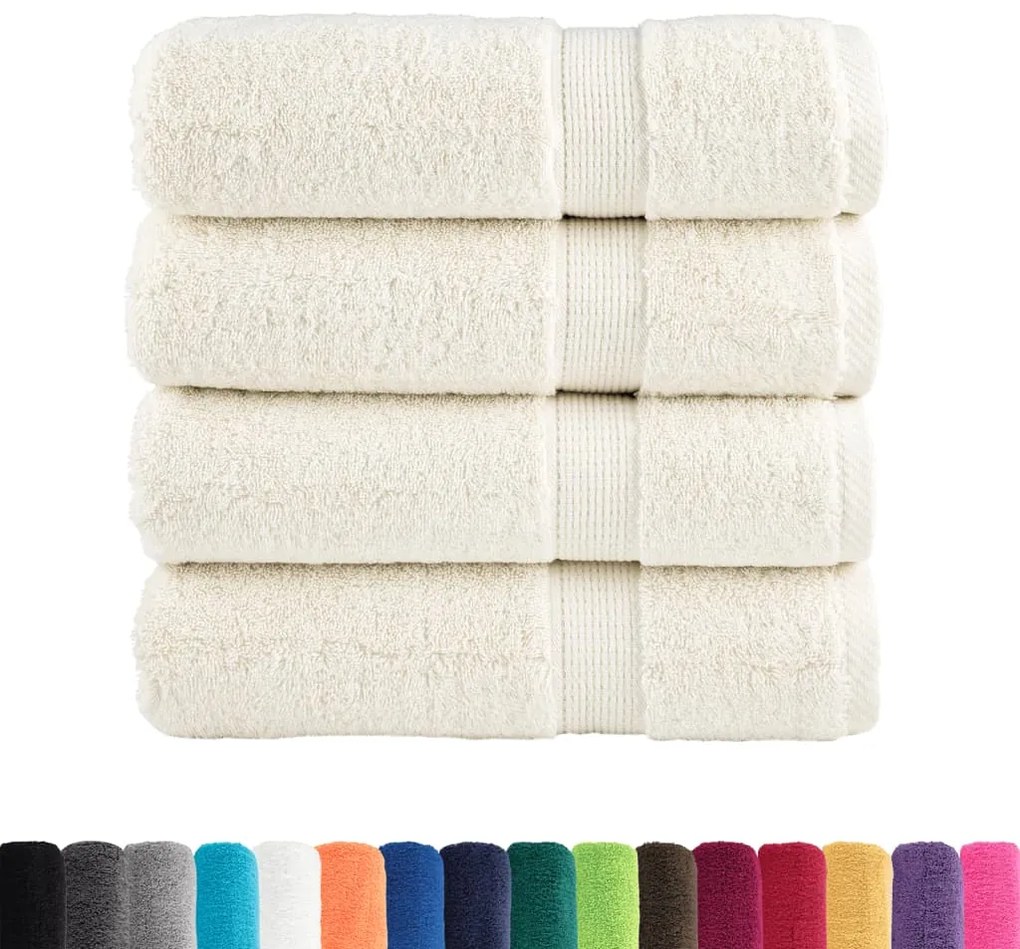 Toalhas de banho premium SOLUND 4 pcs 100x150 cm 600 gsm verde