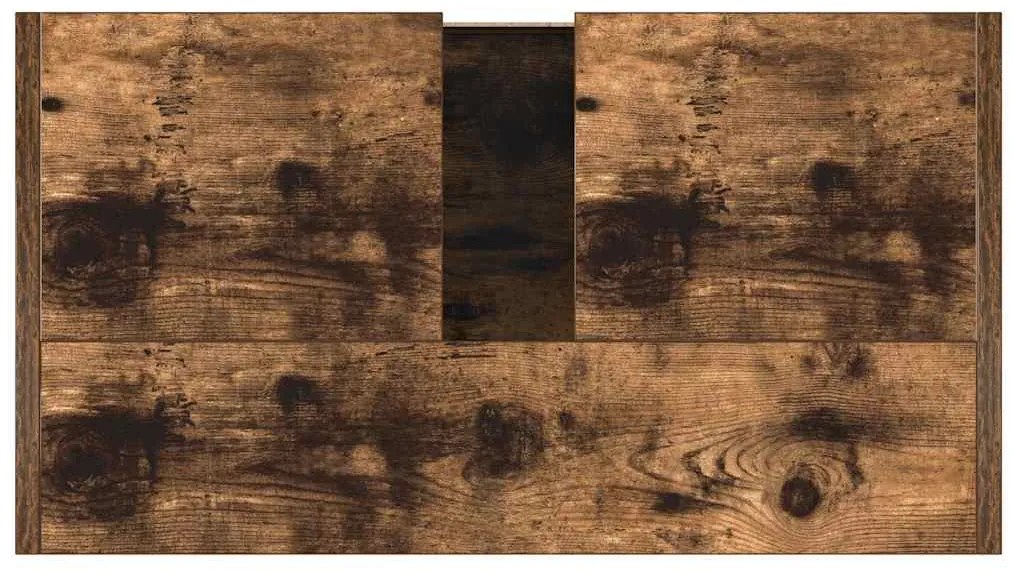 Armário casa de banho 60x33x61 cm derivados de madeira fumado