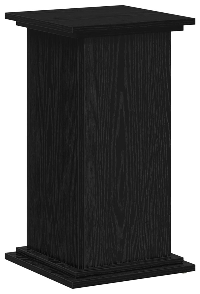 Suporte para Plantas Carvalho Preto 33x33x60 cm Madeira Revestida