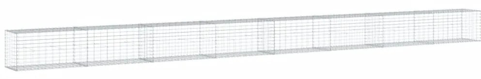 Cesto gabião com cobertura 800x50x50 cm ferro galvanizado