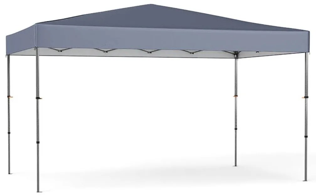 Tenda dobrável com dossel e 1 parede lateral para áreas externas, fácil instalação, abrigo tipo gazebo, azul