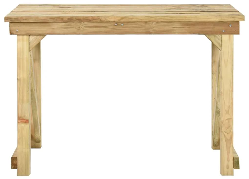 Mesa de jardim 110x79x75 cm madeira de pinho impregnada