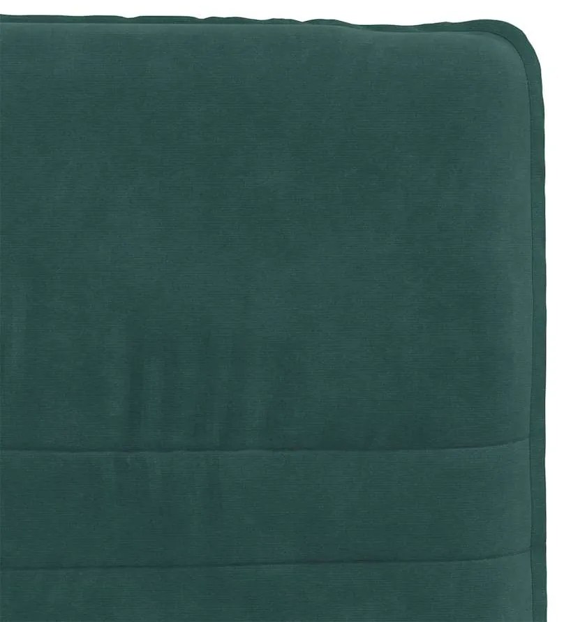 Cadeiras de jantar 6 pcs veludo verde-escuro