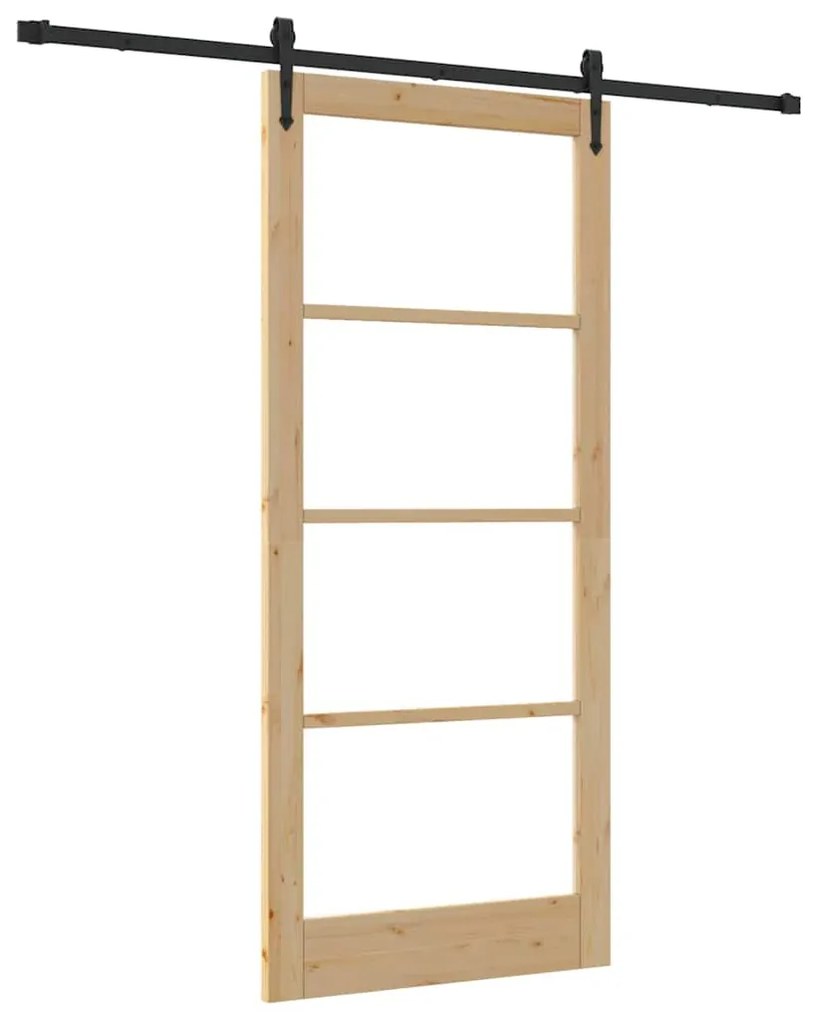 Porta Deslizante vidaXL com Conjunto de Ferragens "ORKDAL" 93x211 cm