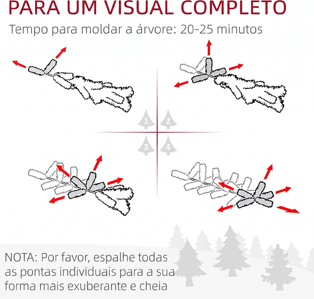 Árvore de Natal Estreita Nevada 180 cm com 395 Ramos e Suporte Metálico Dobrável para Sala de Estar, Interior, Verde
