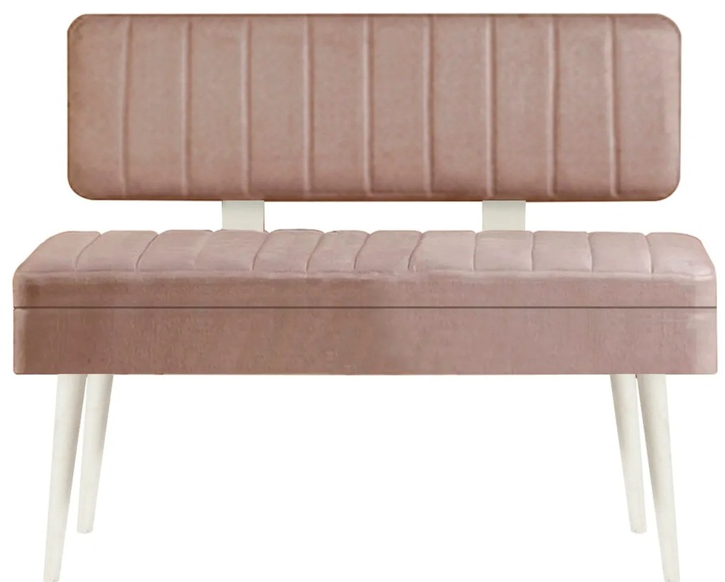 Conjunto de Mesa de Jantar Extensível e Cadeiras Vina – Branco Pedra –