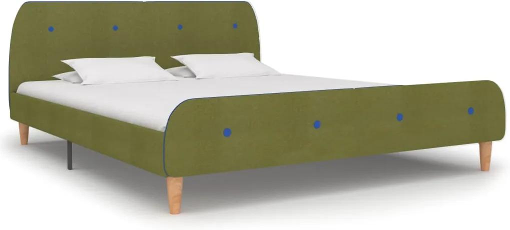 Estrutura de cama 180x200 cm tecido verde