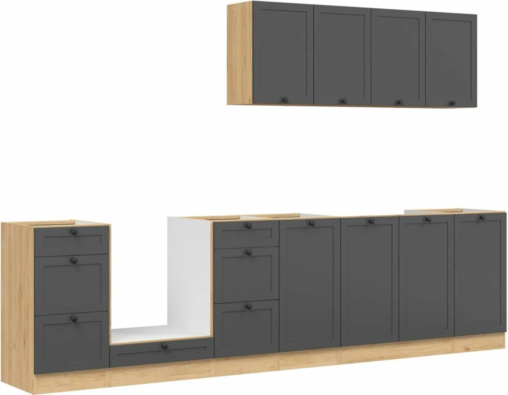 Conjunto de cozinha modular Classic Grey Oak 119
