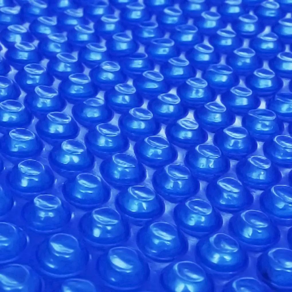 Película para piscina PE solar flutuante redondo 300 cm azul