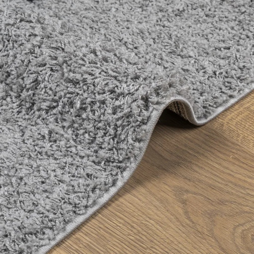 Tapete shaggy de pelo alto PAMPLONA 160x230 cm cinzento
