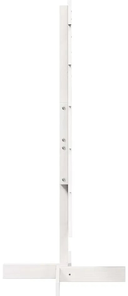 Árvore de Natal decorativa 120cm madeira de pinho maciça branco