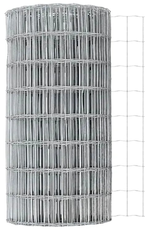 Conjunto de Cerca de Jardim Conjunto de 2 Aço Galvanizado Grande