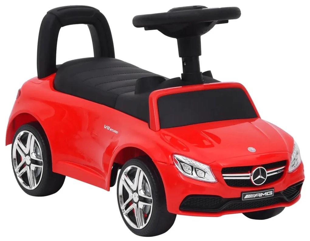 80321 vidaXL Andador carro Mercedes Benz C63 vermelho