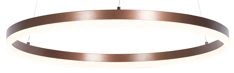 Candeeiro de suspensão bronze escuro 60 cm com LED regulável em 3 etapas - Anello