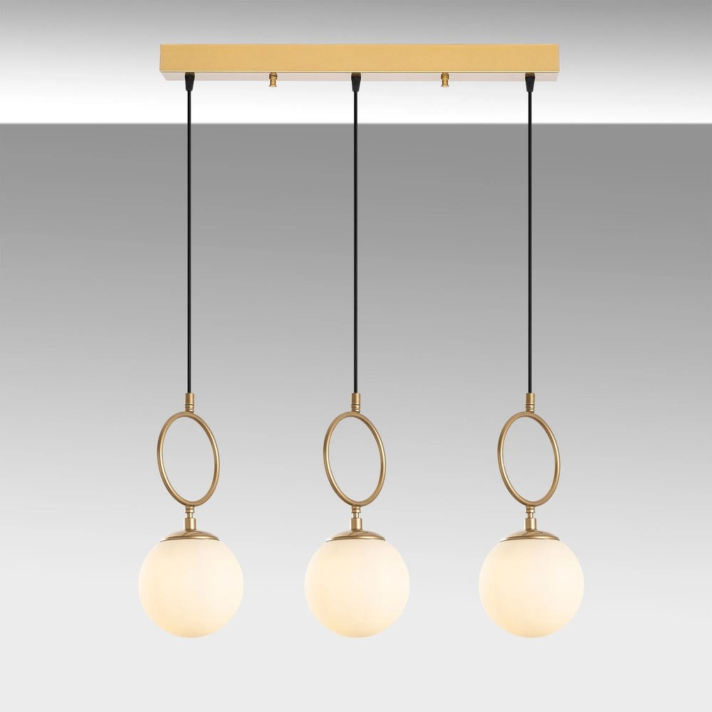 Candeeiro de Teto Ring – Dourado – 75 cm