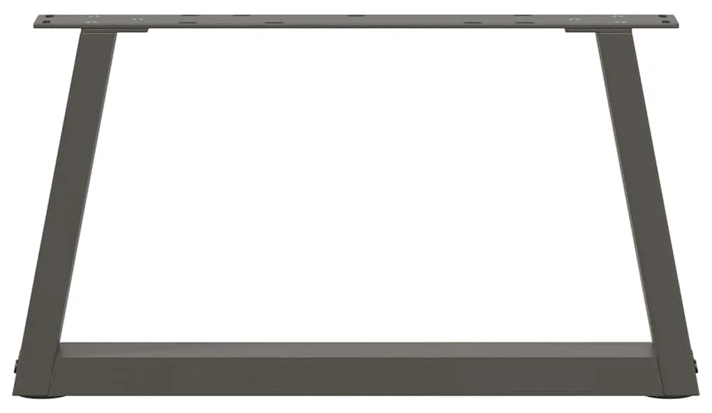 Pés para mesa de centro em V, 2 peças, antracite, 50x(30-31,3) cm, aço